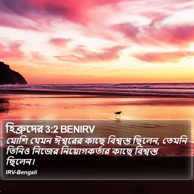 হিব্রুদের 3:2 BENIRV Bible Verse Image