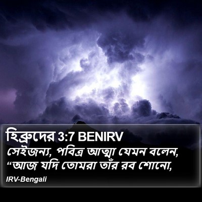 হিব্রুদের 3:7 BENIRV Bible Verse Image