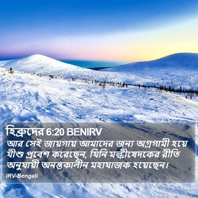 হিব্রুদের 6:20 BENIRV Bible Verse Image