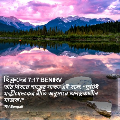 হিব্রুদের 7:17 BENIRV Bible Verse Image