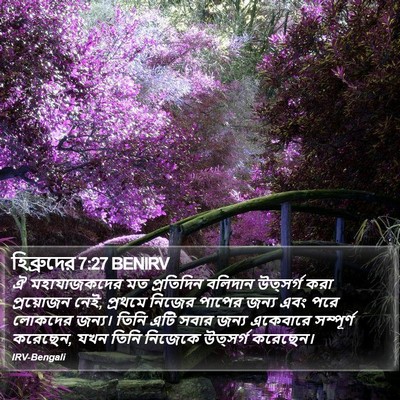 হিব্রুদের 7:27 BENIRV Bible Verse Image