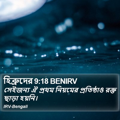 হিব্রুদের 9:18 BENIRV Bible Verse Image