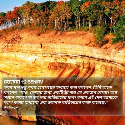 হোচেয়া 1:2 BENIRV Bible Verse Image