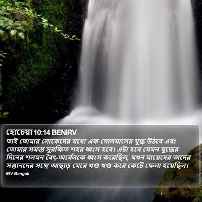 হোচেয়া 10:14 BENIRV Bible Verse Image