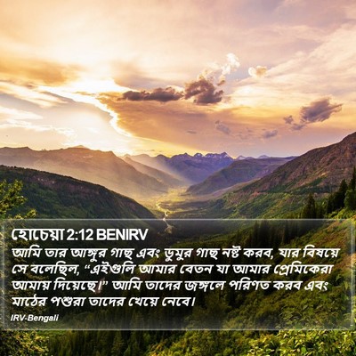 হোচেয়া 2:12 BENIRV Bible Verse Image