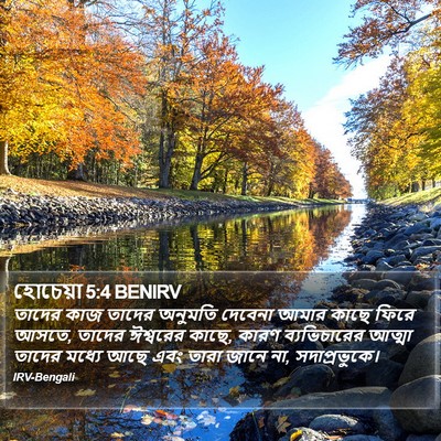 হোচেয়া 5:4 BENIRV Bible Verse Image