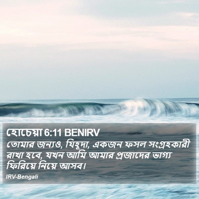 হোচেয়া 6:11 BENIRV Bible Verse Image
