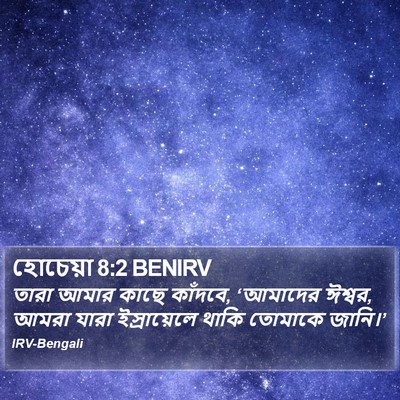 হোচেয়া 8:2 BENIRV Bible Verse Image