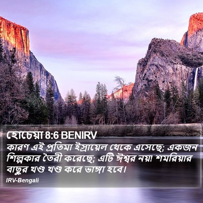 হোচেয়া 8:6 BENIRV Bible Verse Image