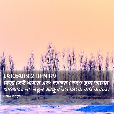 হোচেয়া 9:2 BENIRV Bible Verse Image