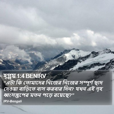 হ্গ্গয় 1:4 BENIRV Bible Verse Image