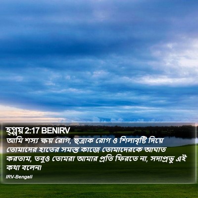 হ্গ্গয় 2:17 BENIRV Bible Verse Image