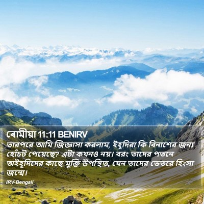 ৰোমীয়া 11:11 BENIRV Bible Verse Image