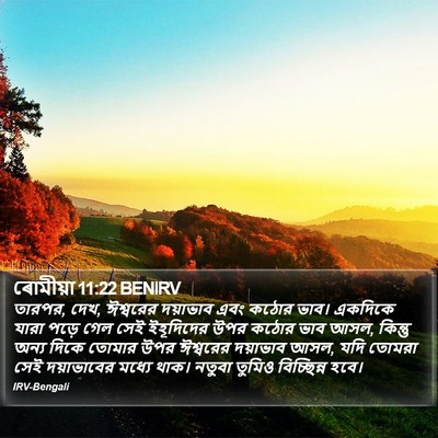 ৰোমীয়া 11:22 BENIRV Bible Verse Image