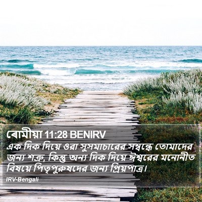 ৰোমীয়া 11:28 BENIRV Bible Verse Image