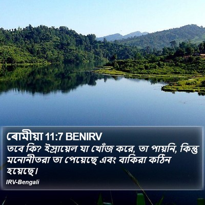 ৰোমীয়া 11:7 BENIRV Bible Verse Image