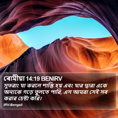 ৰোমীয়া 14:19 BENIRV Bible Verse Image