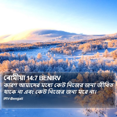 ৰোমীয়া 14:7 BENIRV Bible Verse Image