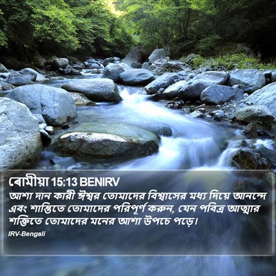 ৰোমীয়া 15:13 BENIRV Bible Verse Image
