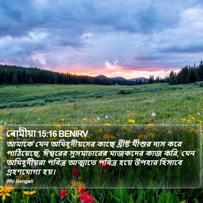 ৰোমীয়া 15:16 BENIRV Bible Verse Image
