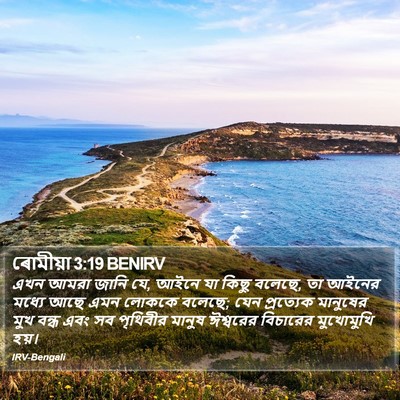 ৰোমীয়া 3:19 BENIRV Bible Verse Image