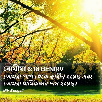 ৰোমীয়া 6:18 BENIRV Bible Verse Image