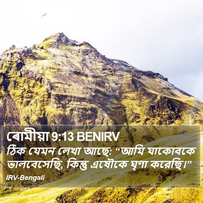 ৰোমীয়া 9:13 BENIRV Bible Verse Image