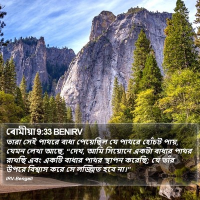 ৰোমীয়া 9:33 BENIRV Bible Verse Image