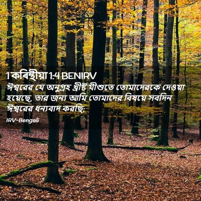 Picture 02 - 1 কৰিন্থীয়া 1:4 BENIRV - ঈশ্বরের যে - Bible Verse Picture