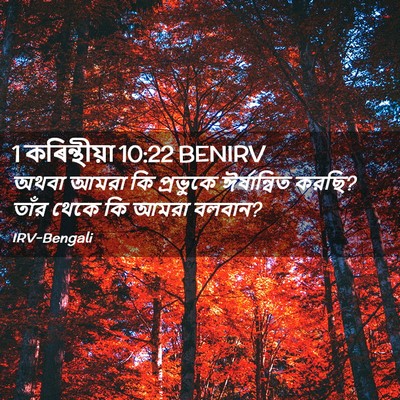 Picture 02 - 1 কৰিন্থীয়া 10:22 BENIRV - অথবা আমরা কি - Bible Verse Picture