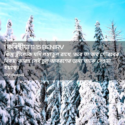 Picture 02 - 1 কৰিন্থীয়া 11:15 BENIRV - কিন্তু স্ত্রীলোক - Bible Verse Picture