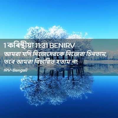 Picture 02 - 1 কৰিন্থীয়া 11:31 BENIRV - আমরা যদি - Bible Verse Picture