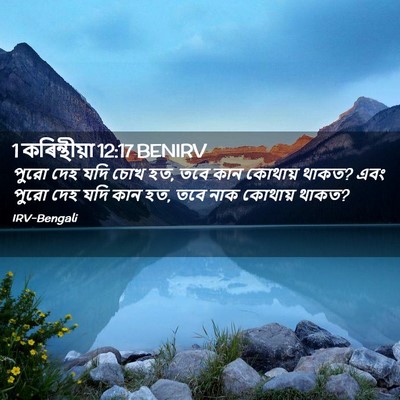 Picture 02 - 1 কৰিন্থীয়া 12:17 BENIRV - পুরো দেহ যদি চোখ - Bible Verse Picture