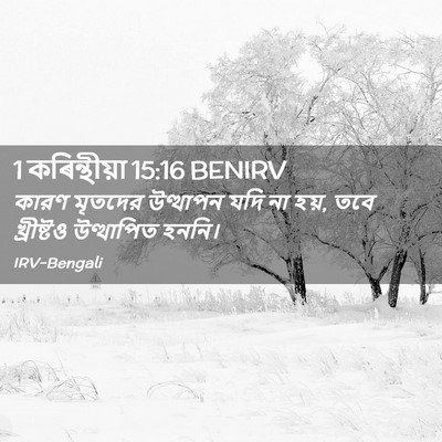 Picture 02 - 1 কৰিন্থীয়া 15:16 BENIRV - কারণ মৃতদের - Bible Verse Picture