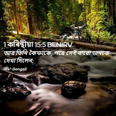 Picture 02 - 1 কৰিন্থীয়া 15:5 BENIRV - আর তিনি কৈফাকে, পরে - Bible Verse Picture
