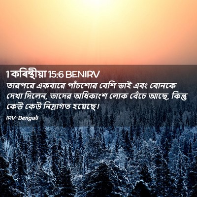 Picture 02 - 1 কৰিন্থীয়া 15:6 BENIRV - তারপরে একবারে - Bible Verse Picture
