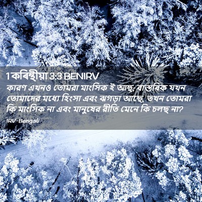 Picture 02 - 1 কৰিন্থীয়া 3:3 BENIRV - কারণ এখনও তোমরা - Bible Verse Picture