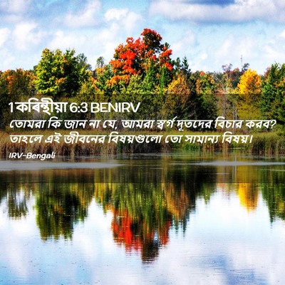 Picture 02 - 1 কৰিন্থীয়া 6:3 BENIRV - তোমরা কি জান না যে, - Bible Verse Picture