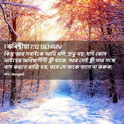 Picture 02 - 1 কৰিন্থীয়া 7:12 BENIRV - কিন্তু আর সবাইকে - Bible Verse Picture