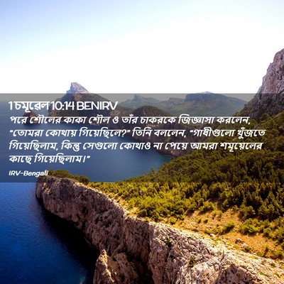 Picture 02 - 1 চমূৱেল 10:14 BENIRV - পরে শৌলের কাকা শৌল - Bible Verse Picture