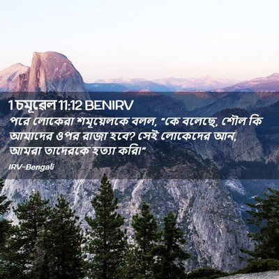 Picture 02 - 1 চমূৱেল 11:12 BENIRV - পরে লোকেরা - Bible Verse Picture