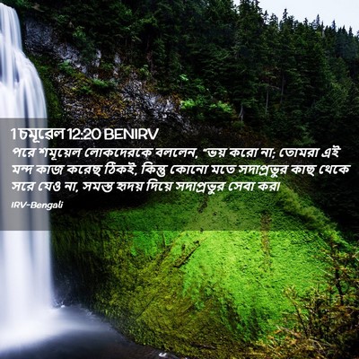 Picture 02 - 1 চমূৱেল 12:20 BENIRV - পরে শমূয়েল - Bible Verse Picture