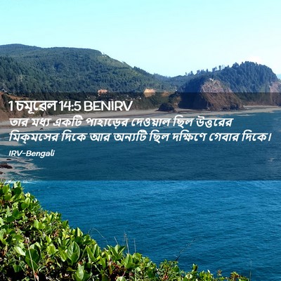 Picture 02 - 1 চমূৱেল 14:5 BENIRV - তার মধ্য একটি - Bible Verse Picture