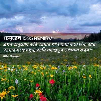 Picture 02 - 1 চমূৱেল 15:25 BENIRV - এখন অনুরোধ করি - Bible Verse Picture