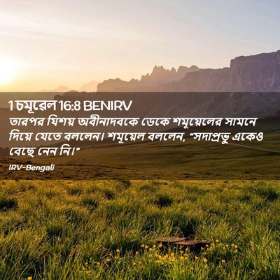 Picture 02 - 1 চমূৱেল 16:8 BENIRV - তারপর যিশয় - Bible Verse Picture