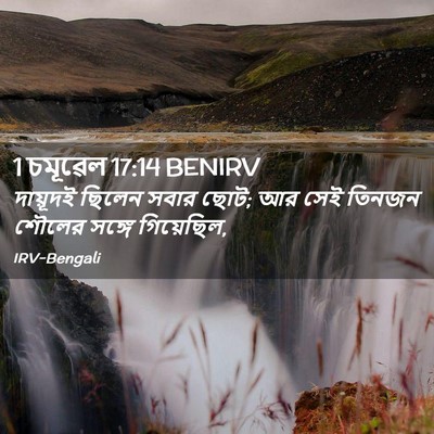 Picture 02 - 1 চমূৱেল 17:14 BENIRV - দায়ূদই ছিলেন - Bible Verse Picture