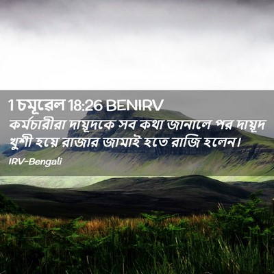 Picture 02 - 1 চমূৱেল 18:26 BENIRV - কর্মচারীরা - Bible Verse Picture
