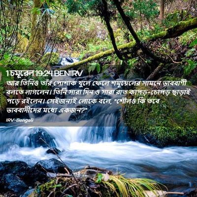Picture 02 - 1 চমূৱেল 19:24 BENIRV - আর তিনিও তাঁর - Bible Verse Picture