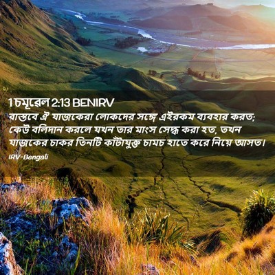 Picture 02 - 1 চমূৱেল 2:13 BENIRV - বাস্তবে ঐ যাজকেরা - Bible Verse Picture