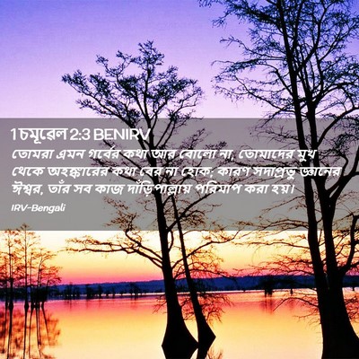 Picture 02 - 1 চমূৱেল 2:3 BENIRV - তোমরা এমন গর্বের - Bible Verse Picture